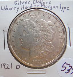 1921-D Silver Morgan Dollar