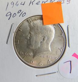 1964- Kennedy Half Dollar