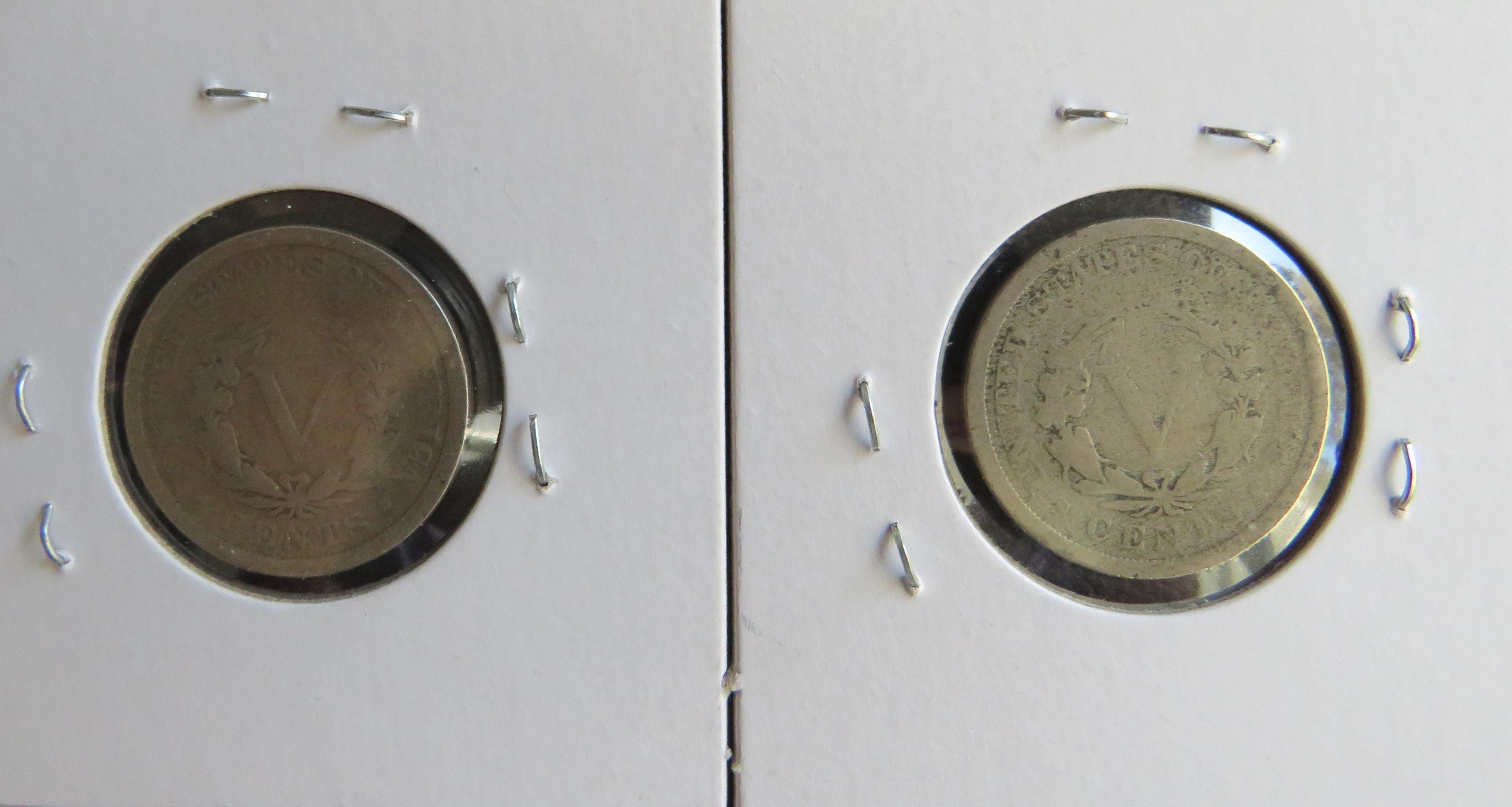 1906 & 1907 Liberty Head Nickel