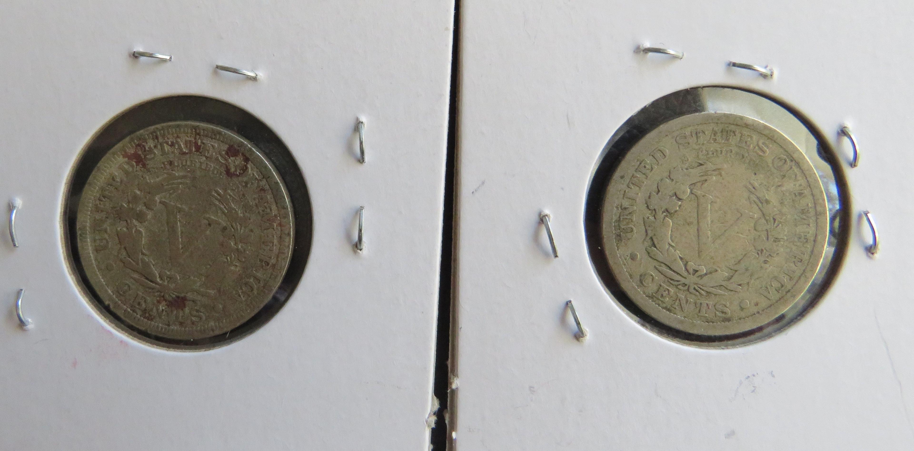 1911 & 1910 Liberty Head Nickel