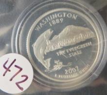 2007- S Washington Quarter