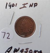 1901- Indian Head Cent