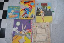 Assortment comic memorabilia