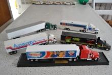 Assortment mini semis and trailers