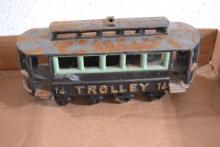 Cast iron trolly car