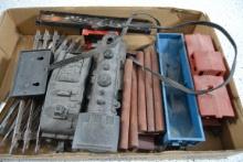 Vintage train cars and parts