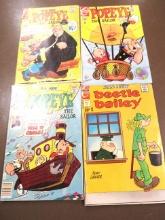 3 Pop Eye and 1 Beetle Bailey Comic