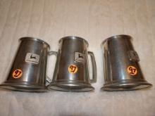 3 JD Beer Mugs