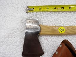 Marbles #9 Collectors Axe w/Sheath 14" long