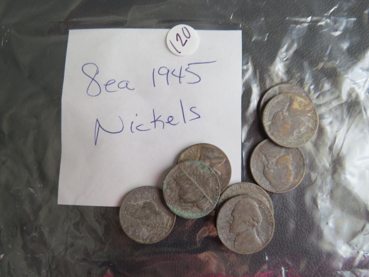 (8) 1945- Nickels