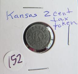 Kansas 2 Cent Tax Token