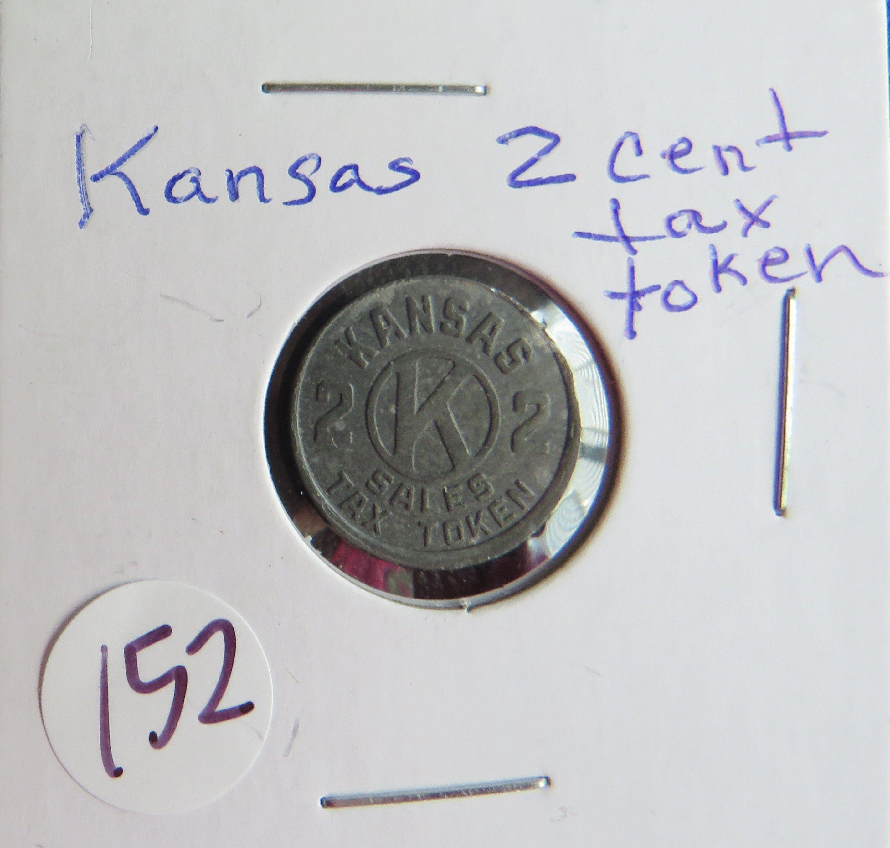 Kansas 2 Cent Tax Token