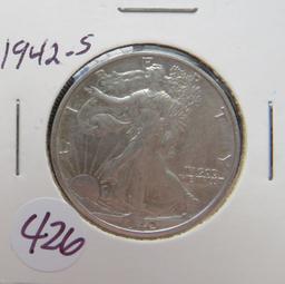 1942-S Walking Liberty Half Dollar