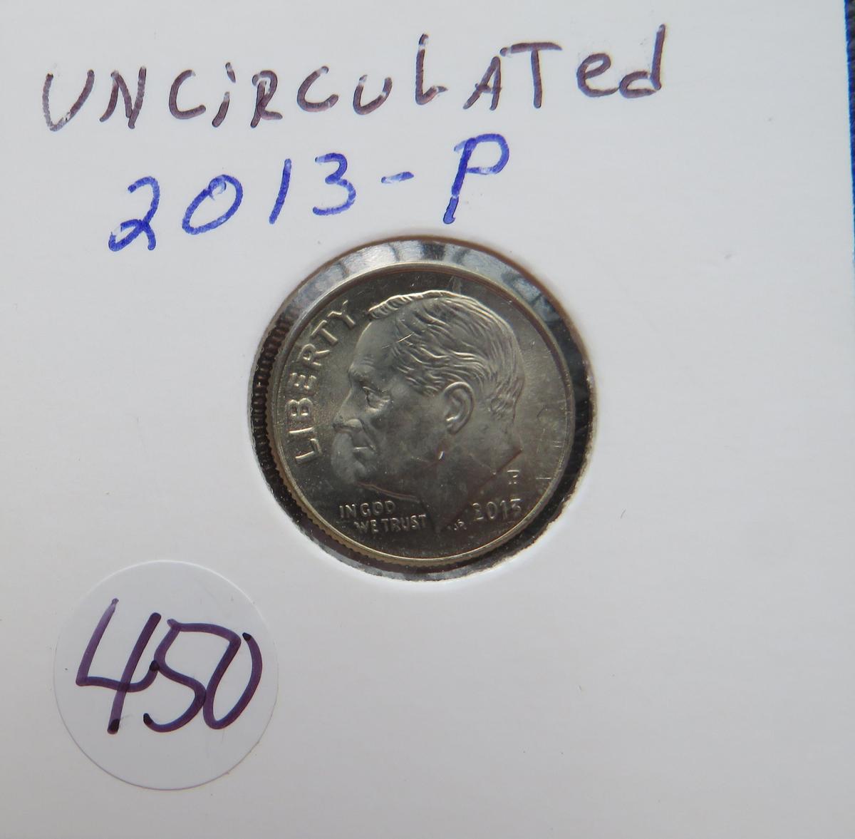 2013-P Uncirculated Roosevelt Dime