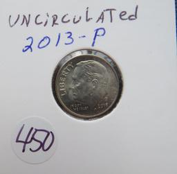 2013-P Uncirculated Roosevelt Dime
