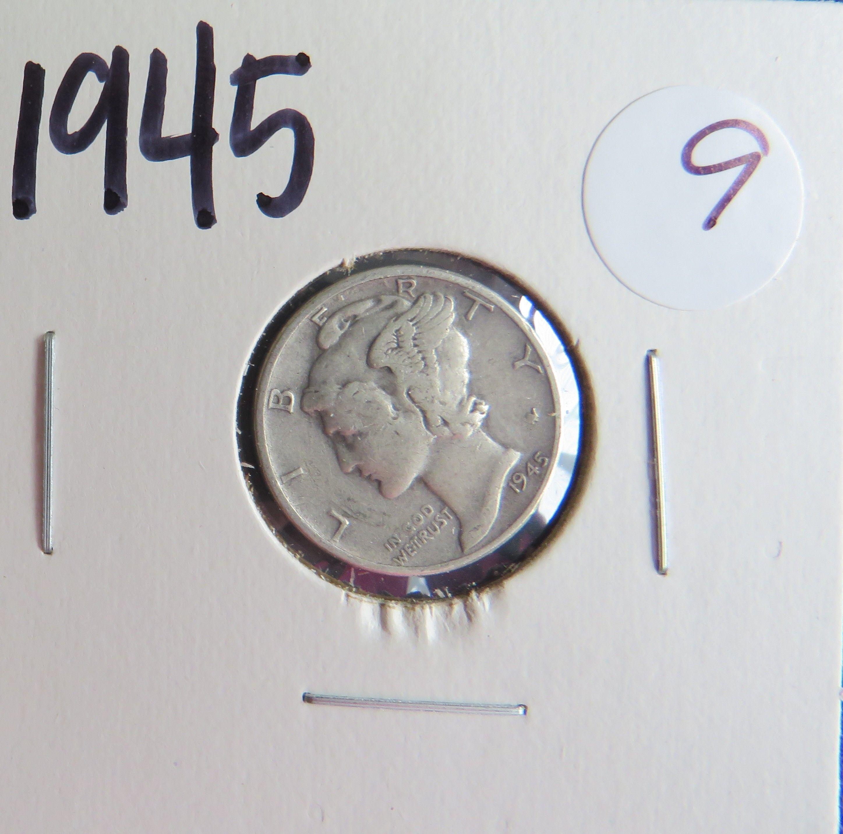 1945- Mercury Dime