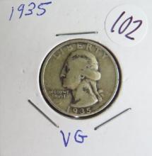 1935- Washington Quarter