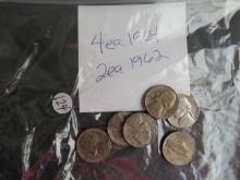 (2) 1962, (4) 1964- Nickels