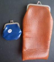 Brown and Blue Money Pouches