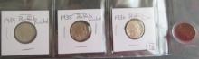 1934, 1935, 1936, 1937- Buffalo Nickels