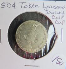 50 Cent Jefferson Downs Louisiana Gold Cup Token