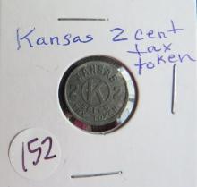 Kansas 2 Cent Tax Token