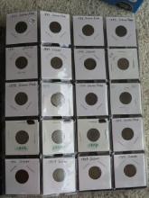 (20) 1865-1909 Indian Head Cents