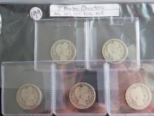 1901, 1907, 1909, 1912, 1915- Barber Quarters