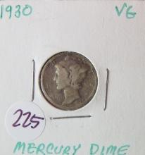 1930- Mercury Dime