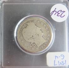 1892- Barber Quarter