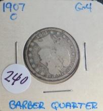 1907-O Barber Quarter