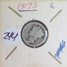 1917-S Mercury Dime