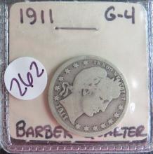 1911- Barber Quarter