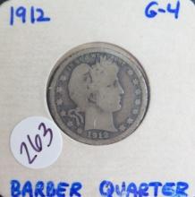1912- Barber Quarter