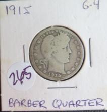1915- Barber Quarter