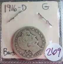 1916-D Barber Quarter