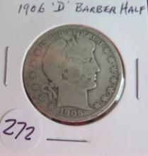 1906- D Barber Half