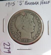 1915-S Barber Half