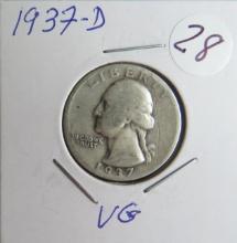 1937-D Washington Quarter