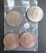 (3) 1976, (1) 1971- Eisenhower Dollar