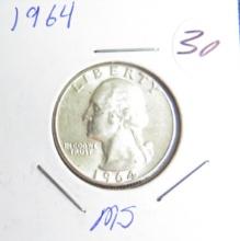 1964- Washington Quarter