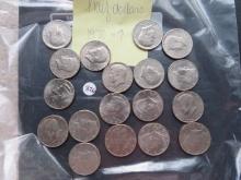 (18) Mixed Date Kennedy Half Dollars