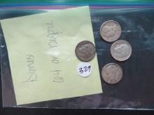 (4) 1964 or before Roosevelt Dimes
