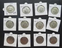 (24) Mixed Dates Kennedy Half Dollars