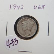 1942- Mercury Dimes