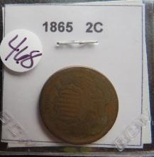 1865- Two Cent Coin