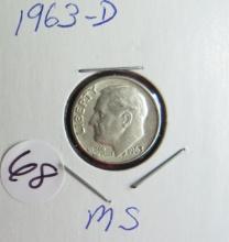 1963-D Roosevelt Dime