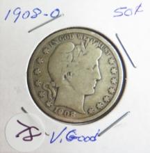 1908-O Barber Half