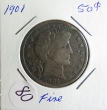 1901- Barber Half