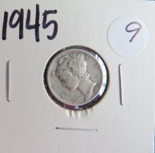 1945- Mercury Dime